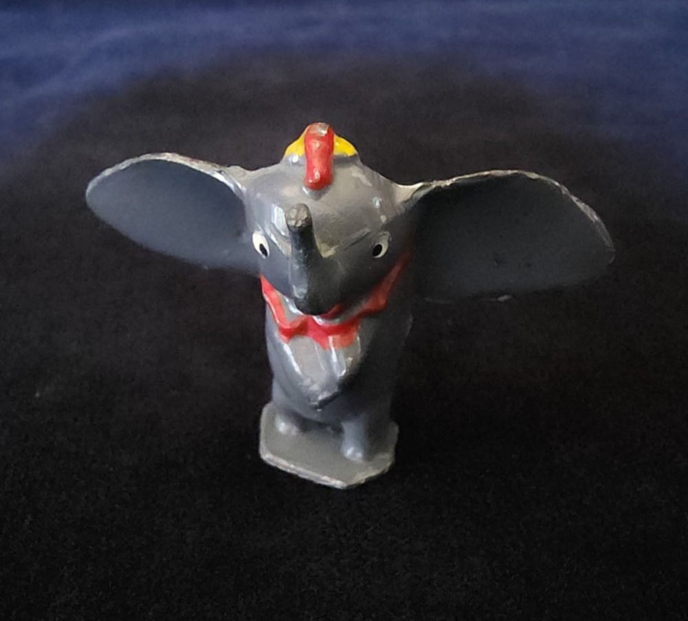 Rare 1940s Salco Disney Dumbo Lead Miniature Figurine Vintage Circus Elephant